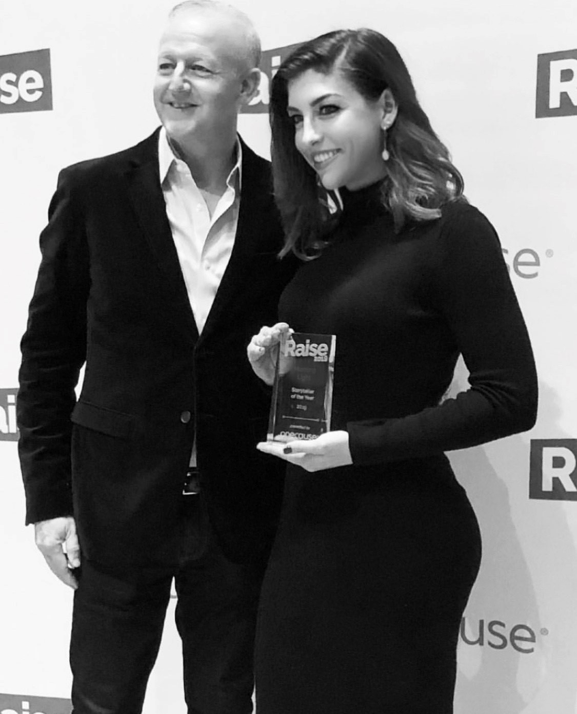 Madison Gonzalez with Raise award