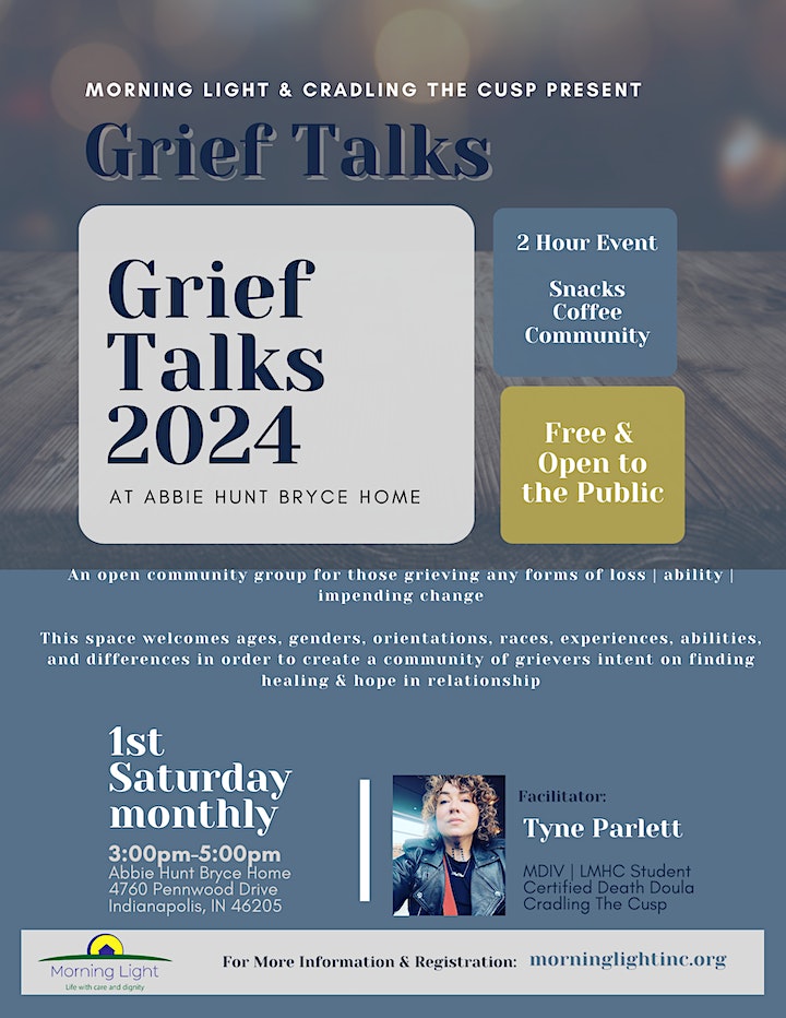 Grief Talks flyer
